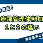 診療録管理体制加算1_2の違い